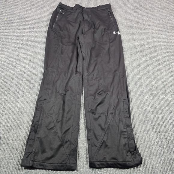 Under Armour Other - Under Armour Pants Mens Large Black Windbreaker Relaxed Fit Elastic Waist